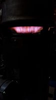 The flame of the biomass gasifier